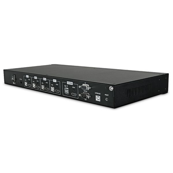 4 Port HDMI 4K Quad View KVM Switch Pro Full Control of 4 HDMI & USB sources from a 4K console image 2