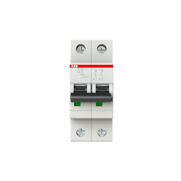 S202-D3 Miniature Circuit Breaker - 2P - D - 3 A image 5