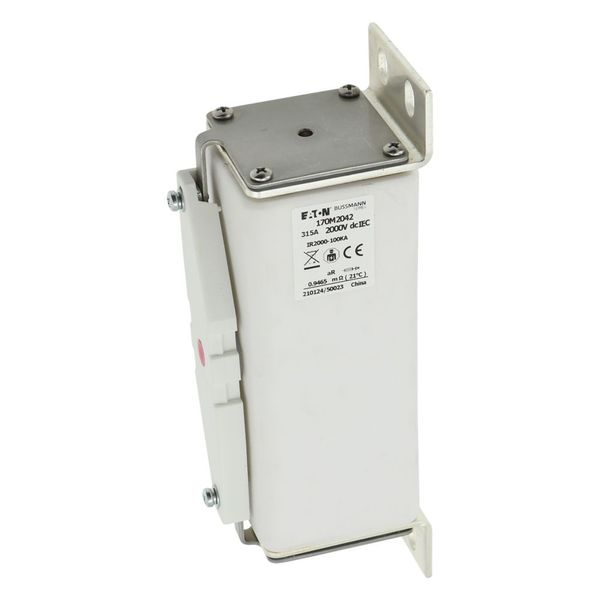 Fuse-link, high speed, 315 A, DC 2000 V, 65 x 89 x 213 mm, aR, IEC, with indicator image 7