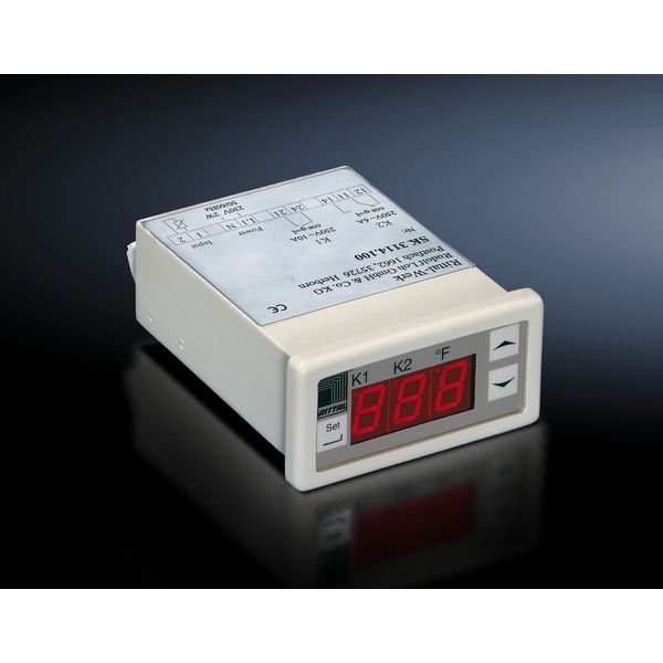 Digital enclosure internal temperature display and thermostat image 1