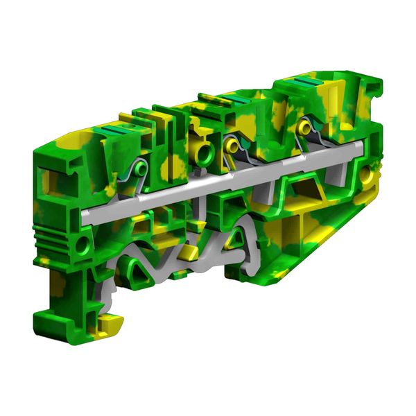 Push-in terminal block 6mm2, 1-level, earth connection image 1