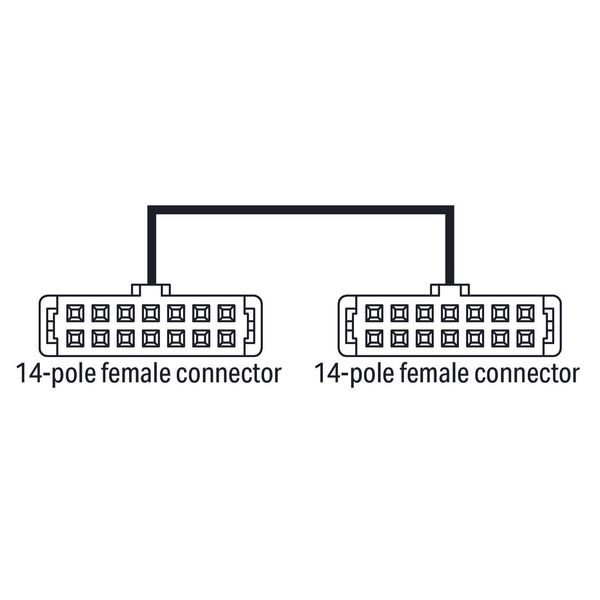 Connection cable 14-pole Pluggable connector per DIN 41651 image 2