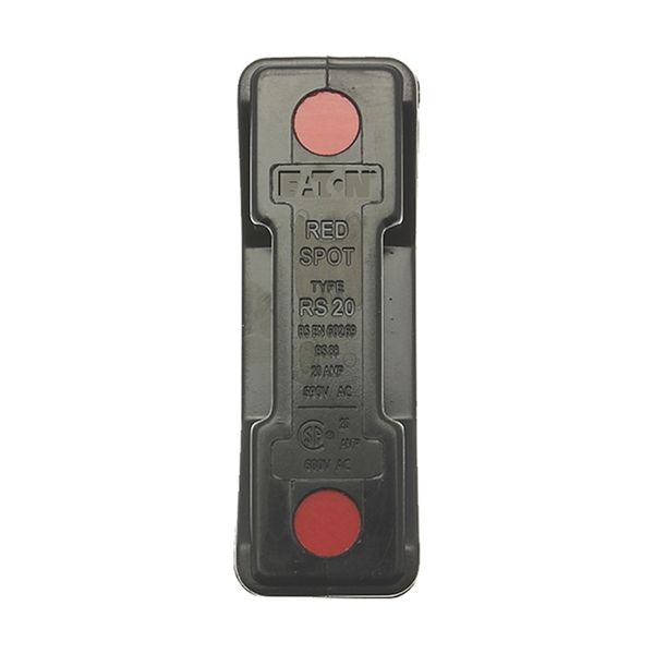 Fuse-holder, LV, 20 A, AC 690 V, BS88/A1, 1P, BS, back stud connected, black image 7