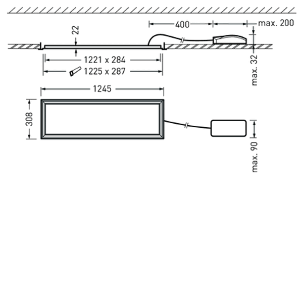 Recessed luminaires Arimo Fit C Prisms White ET 31W 4200lm Wide reduced glare UGR19 (W19) IK03 3 SDCM 8160040 image 2