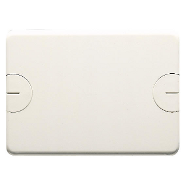 BLANK PLATE FOR RETTANGOLARI FLUSH-MOUNTING BOXES - 3 GANG - WITH SCREW - CLOUD WHITE image 1