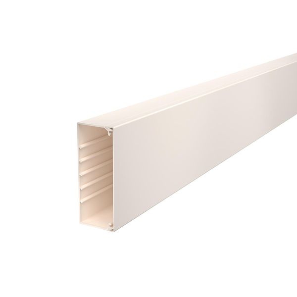 WDK60150CW  Wall and ceiling channel, with perforated bottom, 60x150x2000, cream white Polyvinyl chloride image 1