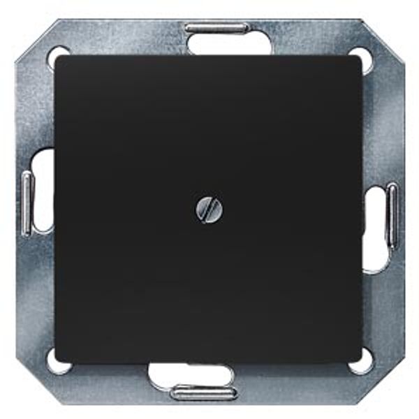 DELTA i-system soft black blanking plate, 55x 55 mm image 1