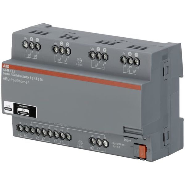 SA-M-8.8.1 Switch Actuator I/O, 8-fold, 6 A, MDRC image 2