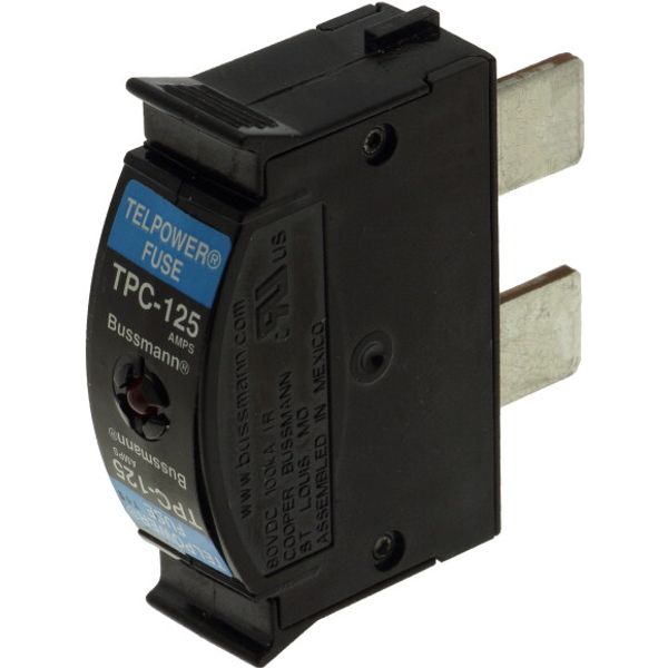 Eaton Bussmann series TPC telecommunication fuse, 80 Vdc, 40A, 100 kAIC, Non Indicating, Compact, Current-limiting image 1