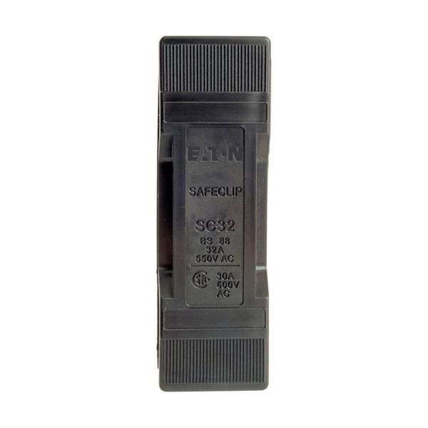 Fuse-holder, LV, 32 A, AC 550 V, BS88/F1, 1P, BS, back stud connected, black image 17