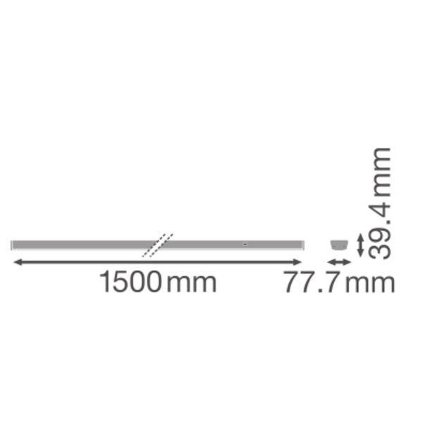 TruSys® FLEX EMERGENCY DOUBLE ASYMMETRIC 35W 840 DS CL WT EM image 23