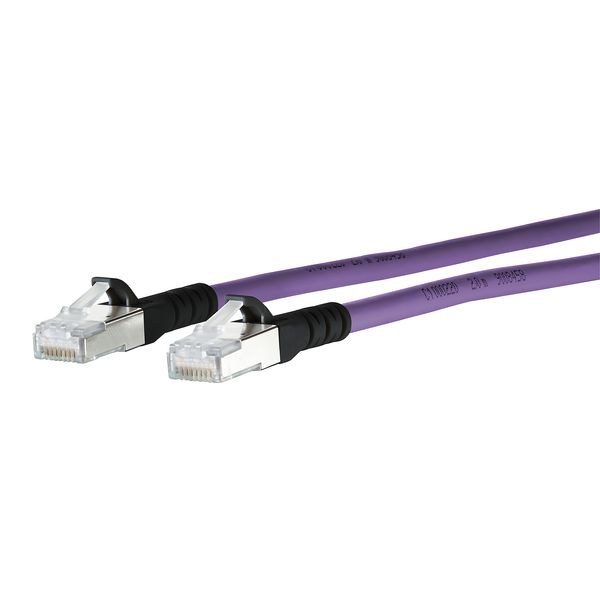 Patch cord Cat.6A AWG 26 3.0 m purple-black image 1