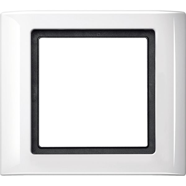 Aquadesign frame, 1-gang, polar white image 1