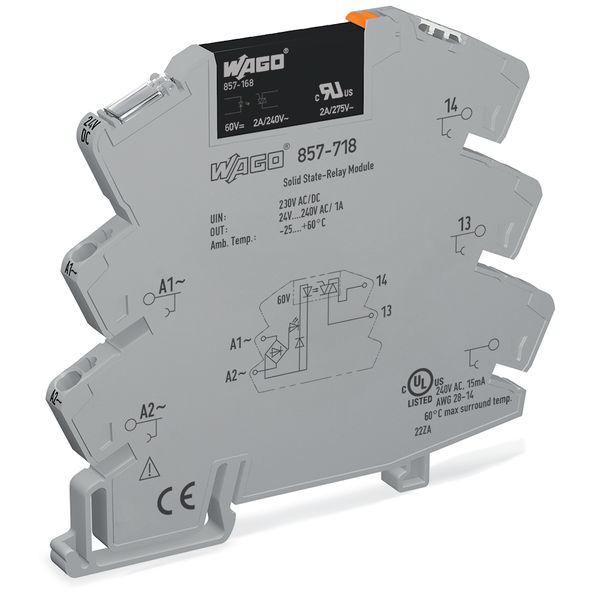 Solid-state relay module Nominal input voltage: 230 V AC/DC Output vol image 4