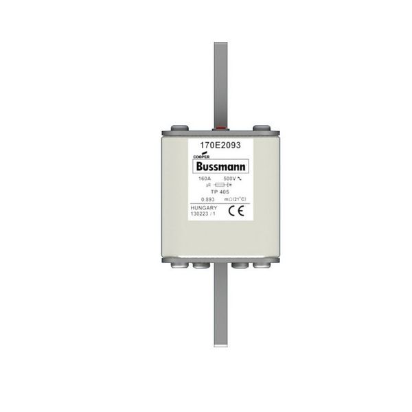 Fuse-link, high speed, 160 A, AC 500 V, 55 x 55 x 140 mm, aR, IEC, with indicator image 4