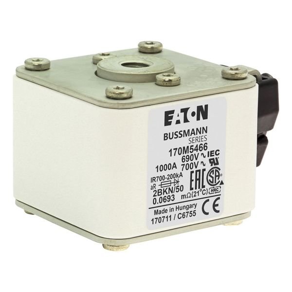 Fuse-link, high speed, 1000 A, AC 690 V, size 2, aR, IEC, UL, single indicator image 18