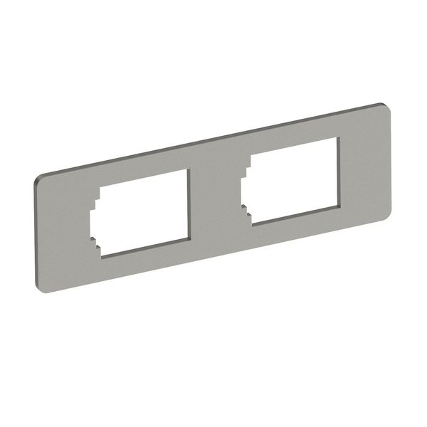 MPMT45 2B  Modular carrier, with 2 x holes. Fig. type B, 77x24x1.5, Stainless steel, material 1.4307, A2 image 1