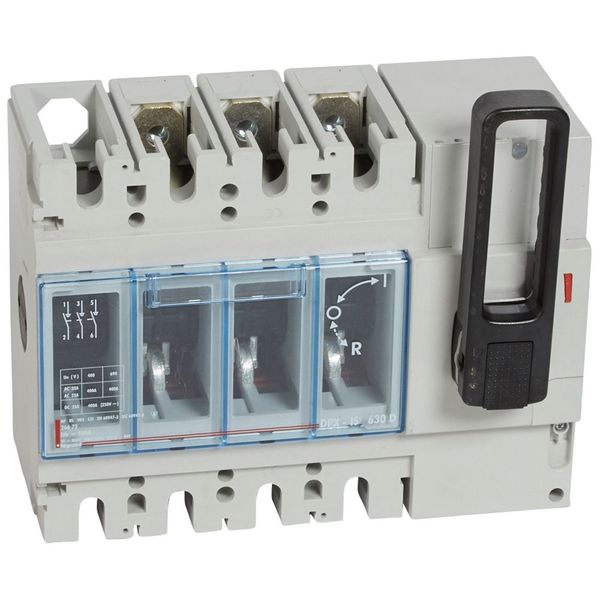 Isolating switch - DPX-IS 630 with release - 3P - 400 A - front handle image 1