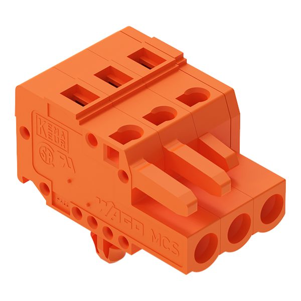 1-conductor female connector CAGE CLAMP® 2.5 mm² orange image 2