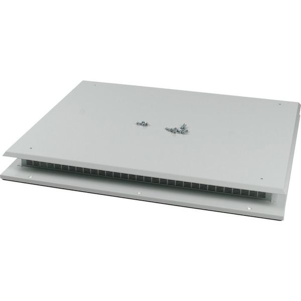 Top plate for OpenFrame, ventilated, W=1100mm, IP31, grey image 2