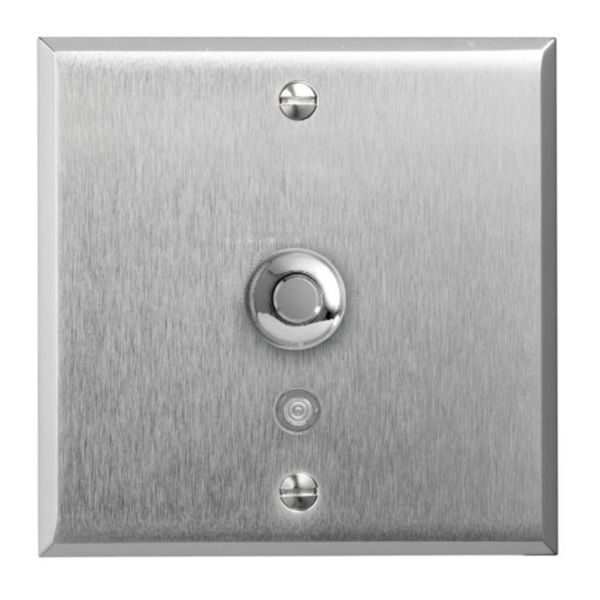 Art d'Arnould universe Memory illuminated push button round 2A - brushed steel image 1