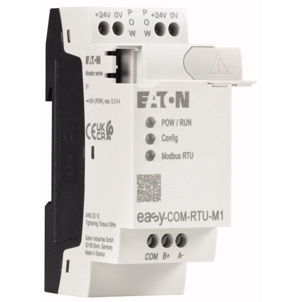 Communication module for connecting the easy control relay via Modbus RTU Server, screw terminal image 4