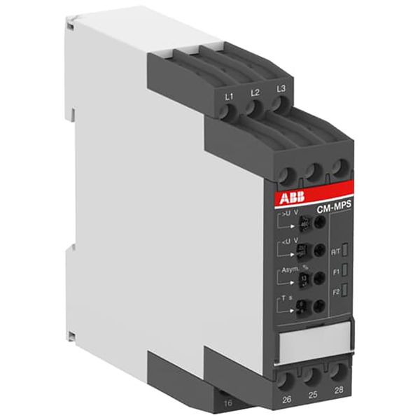 CM-MPS.23P Three-phase monitoring relay 2c/o, 0,0.1-30s, L1-L2-L3-N=3x180-280VAC image 1