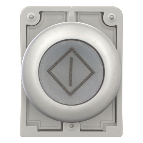 Illuminated pushbutton actuator, RMQ-Titan, Flat, momentary, White, inscribed, Metal bezel image 5