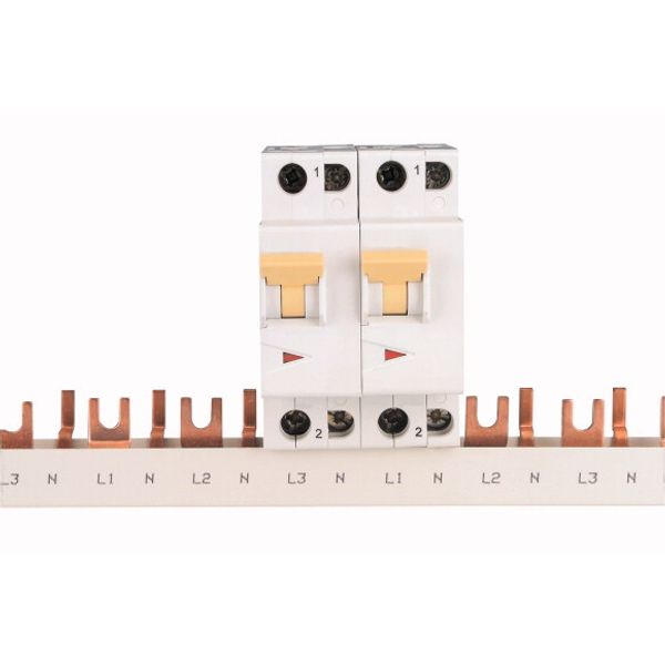 Phase busbar, 4-phases, 10qmm, fork connector+pin image 1