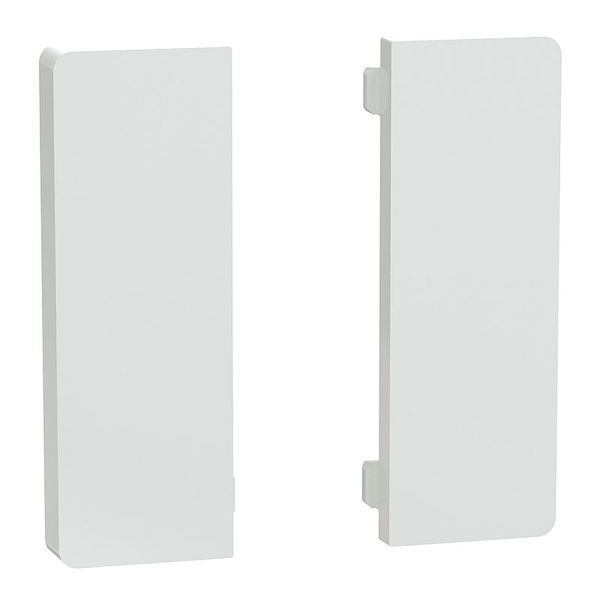 Push button sensor Flex, KNX, system design, 2-fold, rocker, lotus white image 1