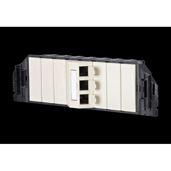 Subway underfloor unit GB3 Modul 3 port unequipped pearl white image 1