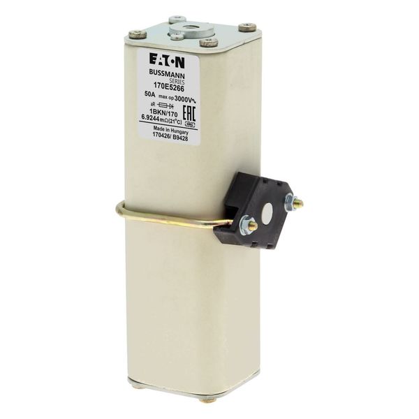 Fuse-link, high speed, 50 A, AC 3000 V, size 1, aR, IEC, with indicator image 14