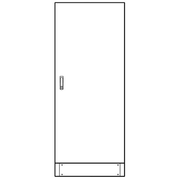 Leerverteiler 3-Feld, 2000x820x400mm mit Sockel, 1-trig image 1