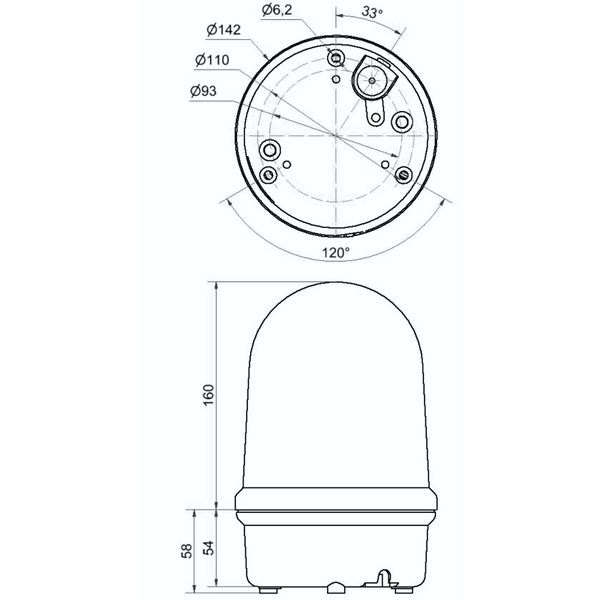 LED Obstruction light BM 230VAC RD image 4