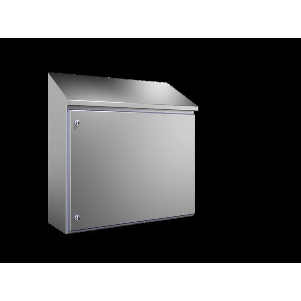 Compact enclosure, WHD: 810x650(H1)x821(H2)x300 mm, Stainless steel 1.4301 image 2