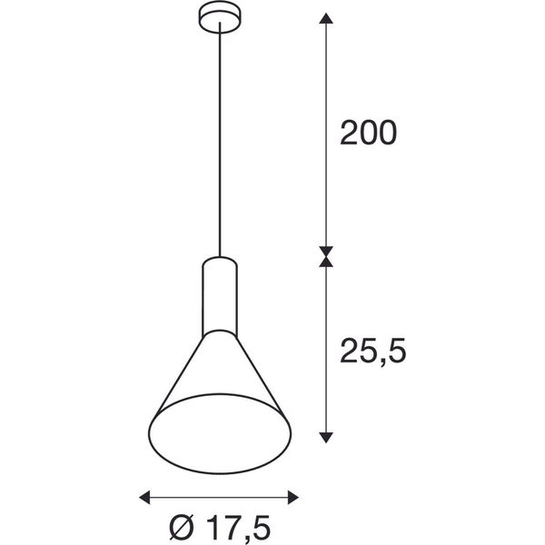 PHELIA pendulum luminaire 1, black image 2