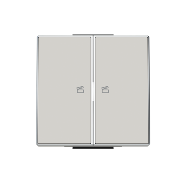 8596.24 DN Rocker scene.2 ch. for Switch/push button, Two-part button Sand - Sky Niessen image 1