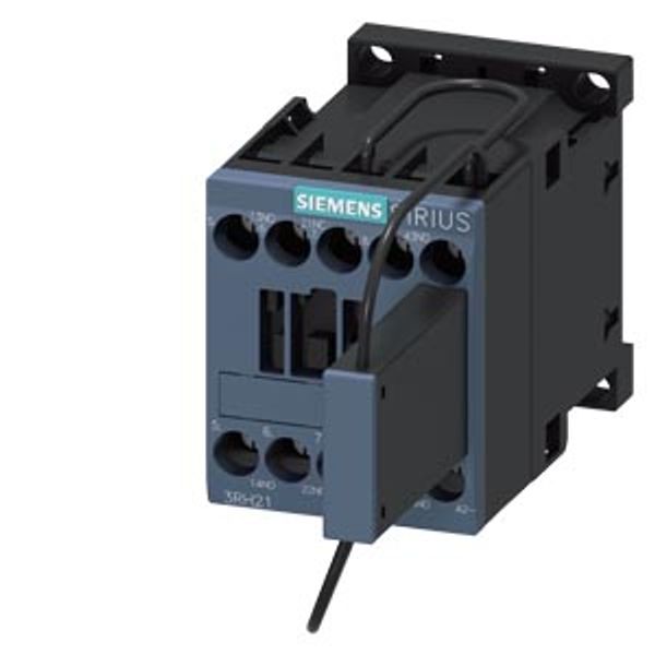 contactor relay railway, 2 NO + 1 NC, 220 V DC, 0.7-1.25* Us, with integrated image 2