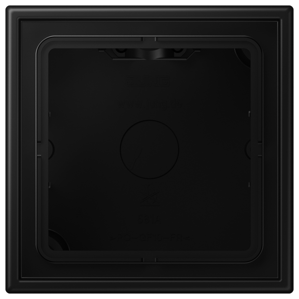 Surface mounted enclosure Surface box-1, matt black image 1