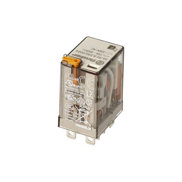 Miniature power Rel. 2CO 12A/230VAC/Agni/Test button/LED/Mech.ind. (56.32.8.230.0054) image 5