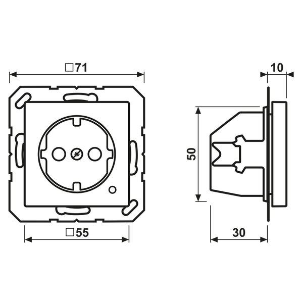 SCHUKO socket A1520BFKO image 4