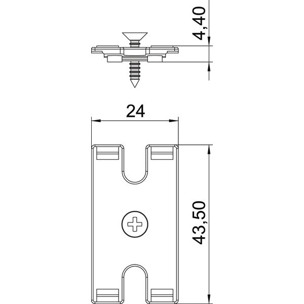 DBZ-BSUT Fixing kit for under-table mounting image 2