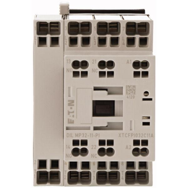 Contactor, 4 pole, AC operation, AC-1: 32 A, 1 N/O, 1 NC, 24 V 50/60 Hz, Push in terminals image 1