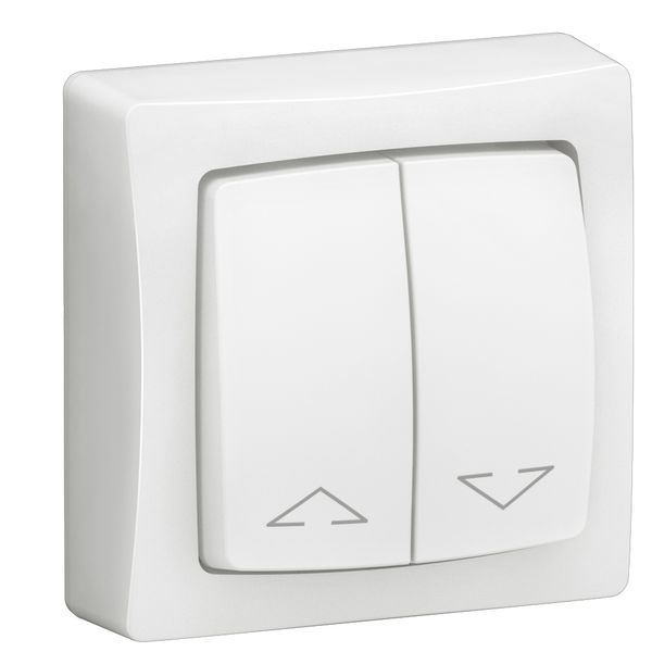 Individual control of rolling shutters Complete surface-mounted switchgear - White image 1