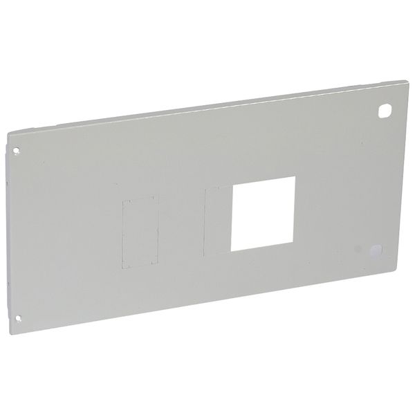 Metal faceplate XL³ 4000 - 1 DPX 630 plug-in - horizontal - hinges and locks image 1