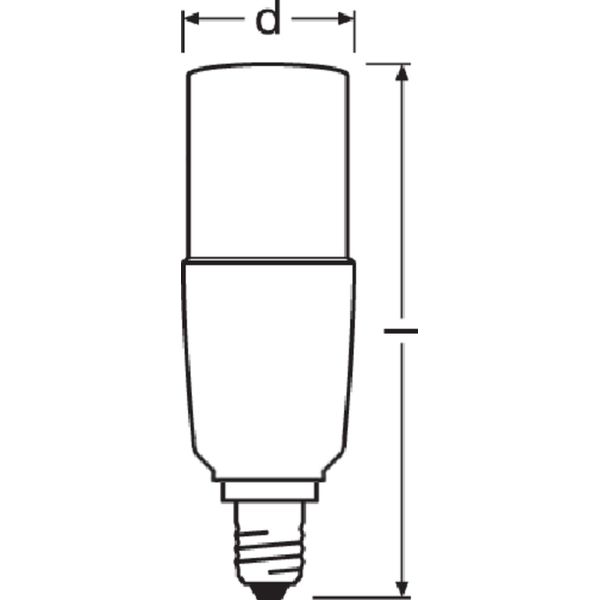 LED STAR STICK 9W 865 Frosted E14 image 7