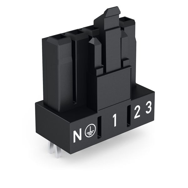 Socket for PCBs straight 5-pole black image 1