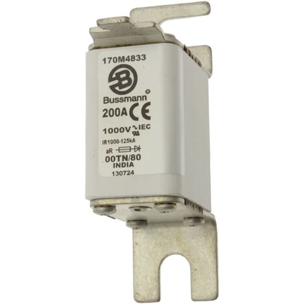 Fuse-link, high speed, 315 A, AC 900 V, size 00, 30 x 47 x 98 mm, aR, DIN, IEC, type T indicator image 3