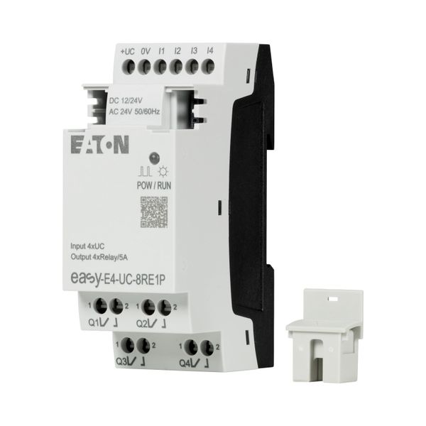 I/O expansion, For use with easyE4, 12/24 V DC, 24 V AC, Inputs/Outputs expansion (number) digital: 4, Push-In image 9