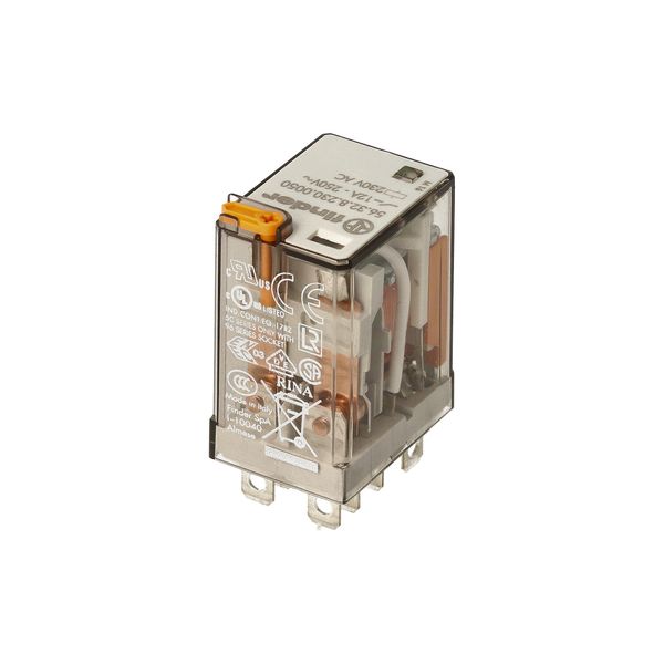 Miniature power Rel. 2CO 12A/230VAC/Agni/Test button/LED (56.32.8.230.0050) image 5
